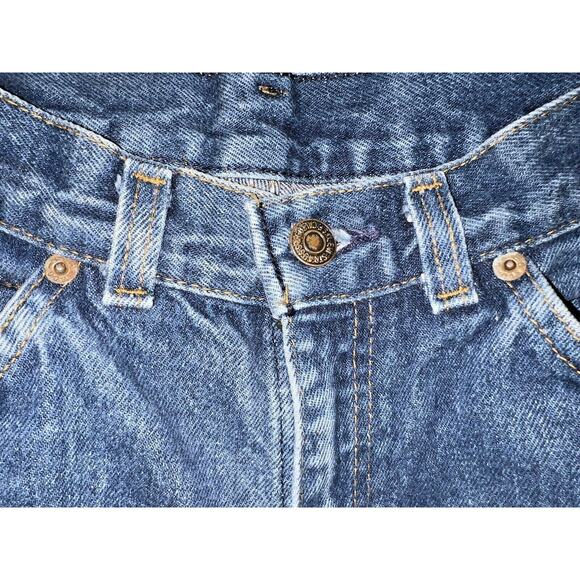 Levi's Juniors Blue Jeans 5 Pocket - Orange Tag - VTG Sz 7 -Measures 24.5 x 30.5 - Picture 8 of 12